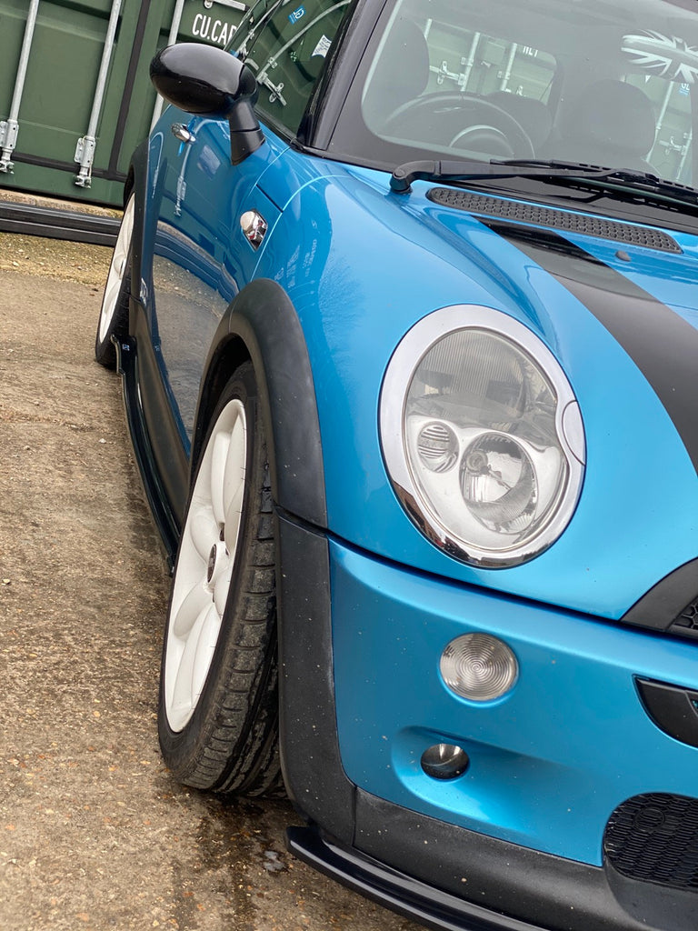 Mini R53 Rear Splitter Options MINI Cooper S R53 - Side Skirt Splitters – Triple R Composites Ltd