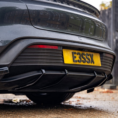 Porsche Taycan Pre Facelift - Rear Diffuser Fin Set