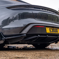 Porsche Taycan Pre Facelift - Rear Diffuser Fin Set
