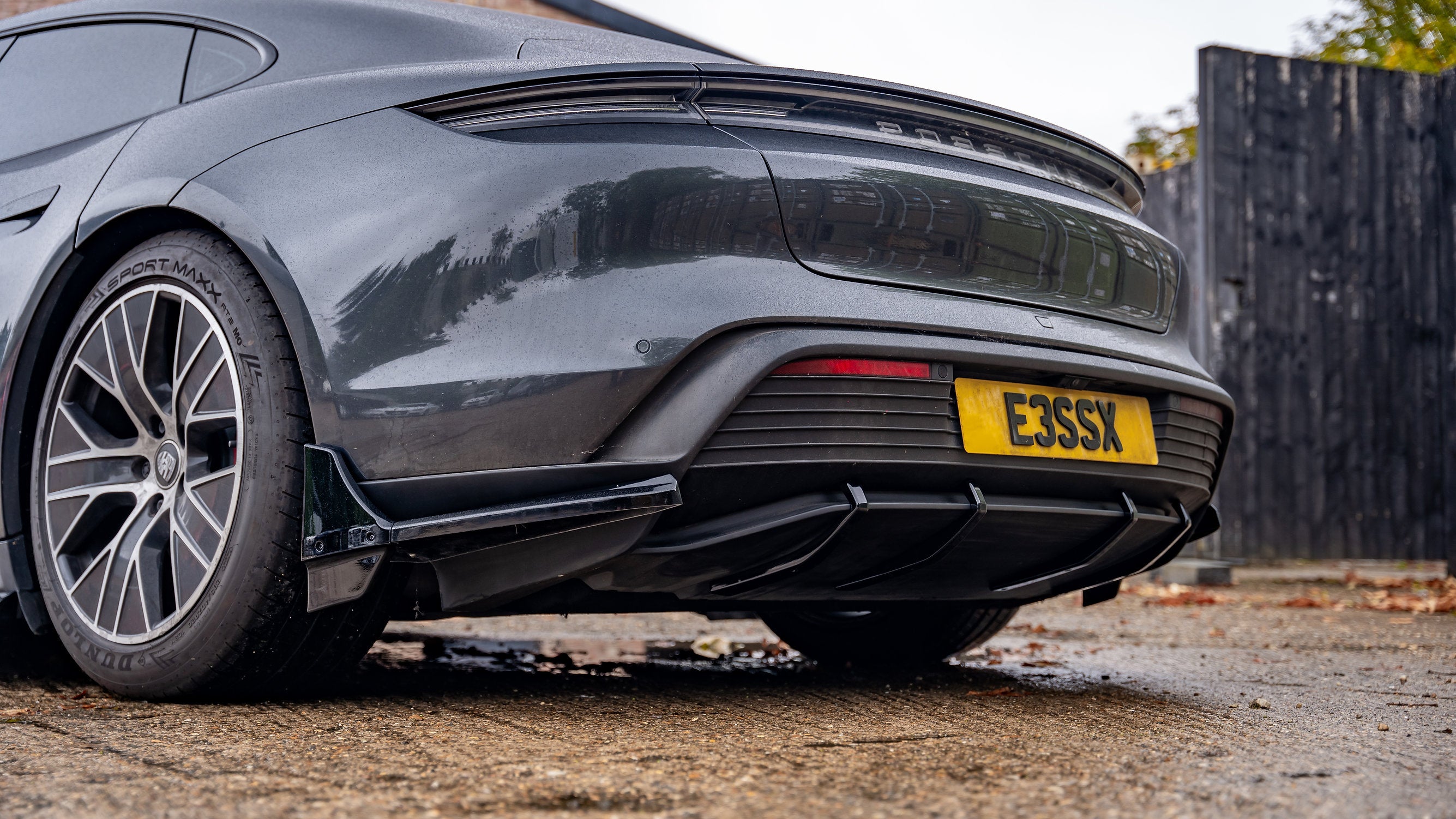 Porsche Taycan Pre Facelift - Rear Diffuser Fin Set – Triple R ...