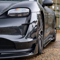 Porsche Taycan Pre Facelift - Front Splitter and Aero Fins