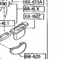 Mazda RX7 FD3S - Door Pocket Map Lid (68-4MZ)