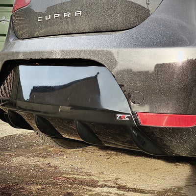 Seat Leon MK2 Cupra Facelift - Finned Diffuser