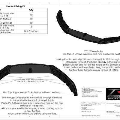 Lotus Emira - Front Splitter
