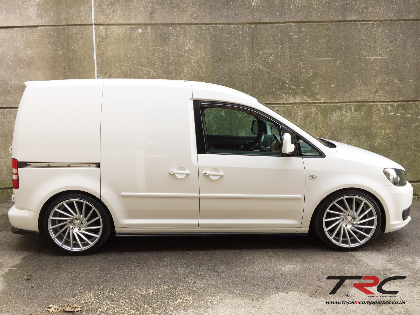 Caddy R. Side View Volkswagen Caddy MK3 2K - Side Skirt Splitters – Triple R Composites Ltd