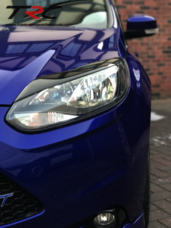 C.M.S Black Plastic Eyebrows to fit FORD FOCUS MK4 Eyelid/Light ST/TDCI/RS/ Zetec | UK C.M.S Black Plastic Eyebrows to fit FORD FOCUS MK4 Eyelid/Light ST/TDCI/RS/ Zetec | UK